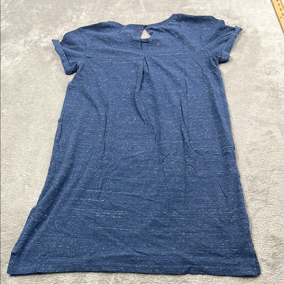 NEW PACT S 100% Organic Cotton French Navy Melange Piper Blue Tee Dress - Picture 8 of 10